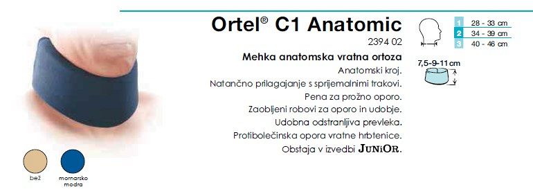 Ortel C1 anatomic - oprnica za vrat