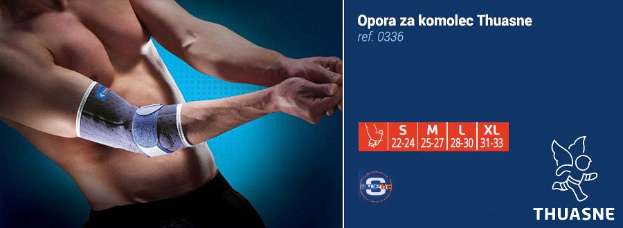 Opornica za komolec iz perforiranega neoprena - SPORT