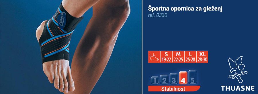 Opornica za gleženj s trakovi - SPORT 330