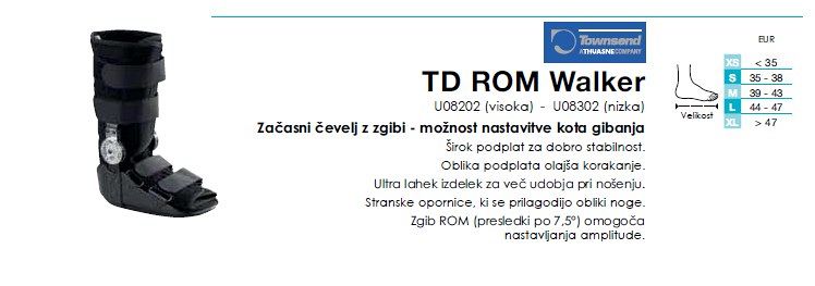 TD ROM WALKER - škorenj za hojo