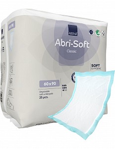  Nepremočljiva podloga Abri Soft Basic 60 x 90, vpojnost 2200 ml