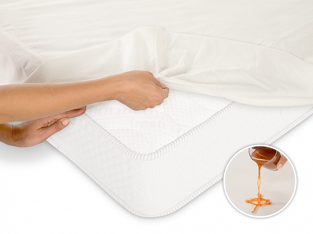 Nepremočljiva posteljna prevleka z elastiko 90 x 200 TI