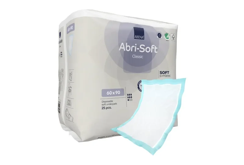 Nepremočljiva podloga Abri Soft Basic 60 x 90, vpojnost 2200 ml