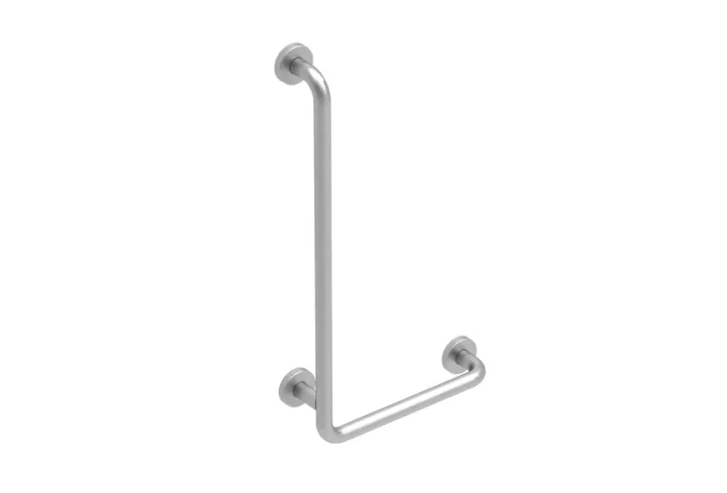 Ročaj / držalo za kopalnico - levo ukrivljeno INOX BAI090