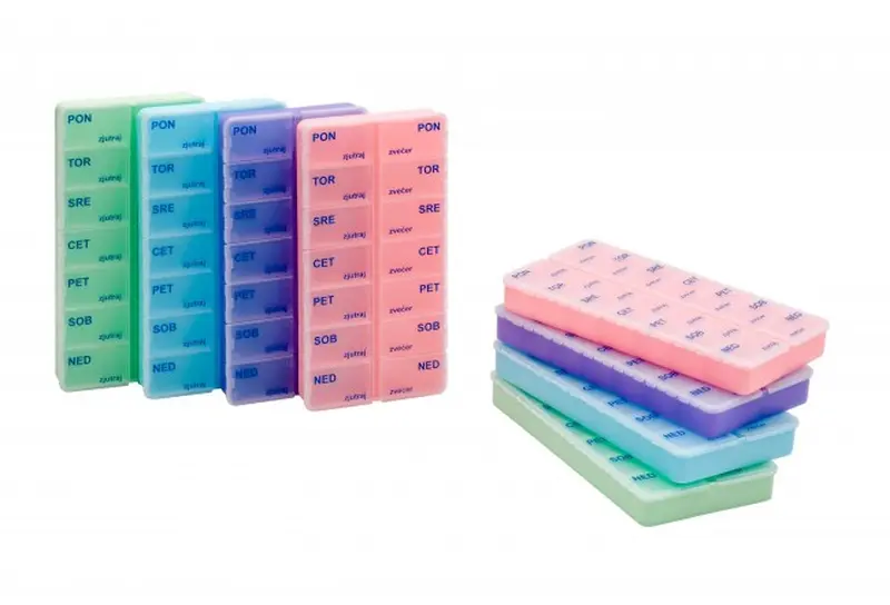 Tedenska škatlica za zdravila - 2 x na dan